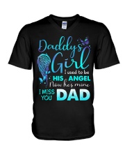 To My Angel Dad - T-Shirt V-Neck T-Shirt tile