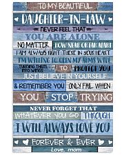 MOM TO DAUGHTER IN LAW 16x24 Poster front