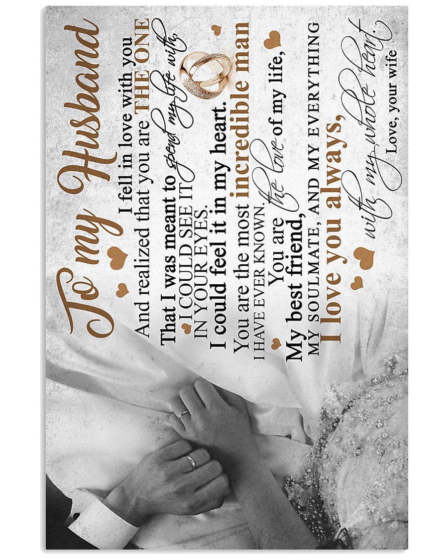 TO MY HUSBAND 16x24 Poster