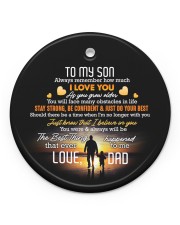 Taking Hands - Personalized Circle Ornament Circle ornament - single (porcelain) front