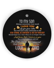 Taking Hands - Personalized Circle Ornament Circle Ornament (Wood tile