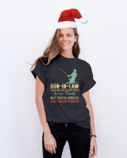 Son-in-law - Fishing - Vintage - You Volunteered Classic T-Shirt lifestyle-holiday-crewneck-front-1