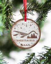 Christmas - Elasmosaurus - Personalized Circle ornament - single (porcelain) aos-circle-ornament-single-porcelain-lifestyles-07