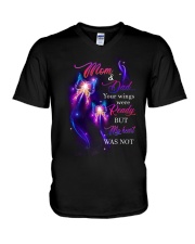 To My Angel Mom And Dad - T-Shirt V-Neck T-Shirt tile