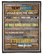 To My Dad - Fleece Blanket Small Fleece Blanket - 30" x 40" front