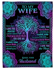 To Wife - Tree - When I say I love you more Small Fleece Blanket - 30" x 40" front