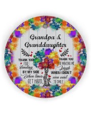 Granddaughter - Thanh You For Standing By My Side Circle Ornament (Wood tile