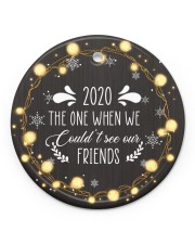 Christmas - Virus Corona - 2020 Circle ornament - single (porcelain) front