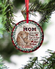 To My Mom - Lion - Personalized Circle ornament - single (porcelain) aos-circle-ornament-single-porcelain-lifestyles-07