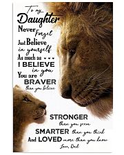 POSTER - TO MY DAUGHTER - LION - JUST BELIEVE 16x24 Poster front