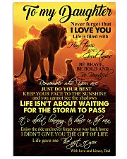 DAD TO DAUGHTER 16x24 Poster front