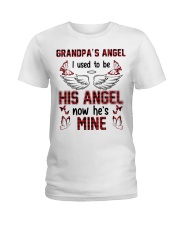 Grandpa's Angel- I Used To Be His Angel Now He's Mine Ladies T-Shirt tile