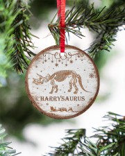 Christmas - Triceratops - Personalized Circle ornament - single (porcelain) aos-circle-ornament-single-porcelain-lifestyles-07