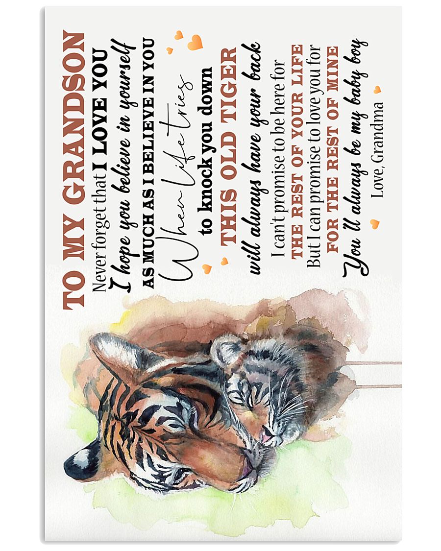 TO MY GRANDSON - I LOVE YOU 16x24 Poster