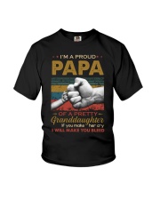 I'M A PROUD PAPA - OF A PRETTY GRANDDAUGHTER Youth T-Shirt thumbnail
