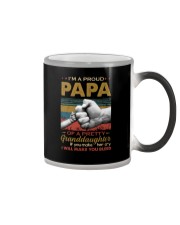 I'M A PROUD PAPA - OF A PRETTY GRANDDAUGHTER Color Changing Mug thumbnail