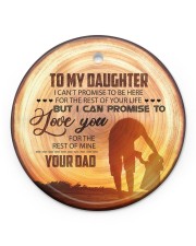 Christmas - You Will be Always Be Daddy's Circle ornament - single (porcelain) front