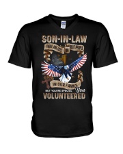 T-SHIRT - SON-IN-LAW - EAGLE - YOU VOLUNTEERED V-Neck T-Shirt tile