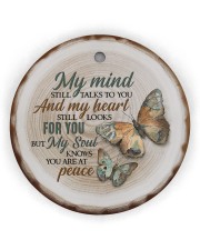 My Mind Still Talks To You - Butterfly Circle ornament - single (wood) thumbnail