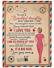 To My Daughter - Nurse - Not All Heroes Wear Capes Large Fleece Blanket - 60" x 80" front