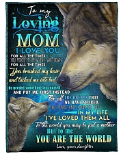 DAUGHTER TO MOM Large Fleece Blanket - 60" x 80" front
