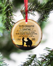 Never Forget That I Love You - Personalized Circle Circle ornament - single (porcelain) aos-circle-ornament-single-porcelain-lifestyles-07