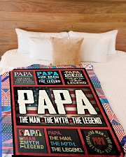 PAPA Large Fleece Blanket - 60" x 80" aos-coral-fleece-blanket-60x80-lifestyle-front-02