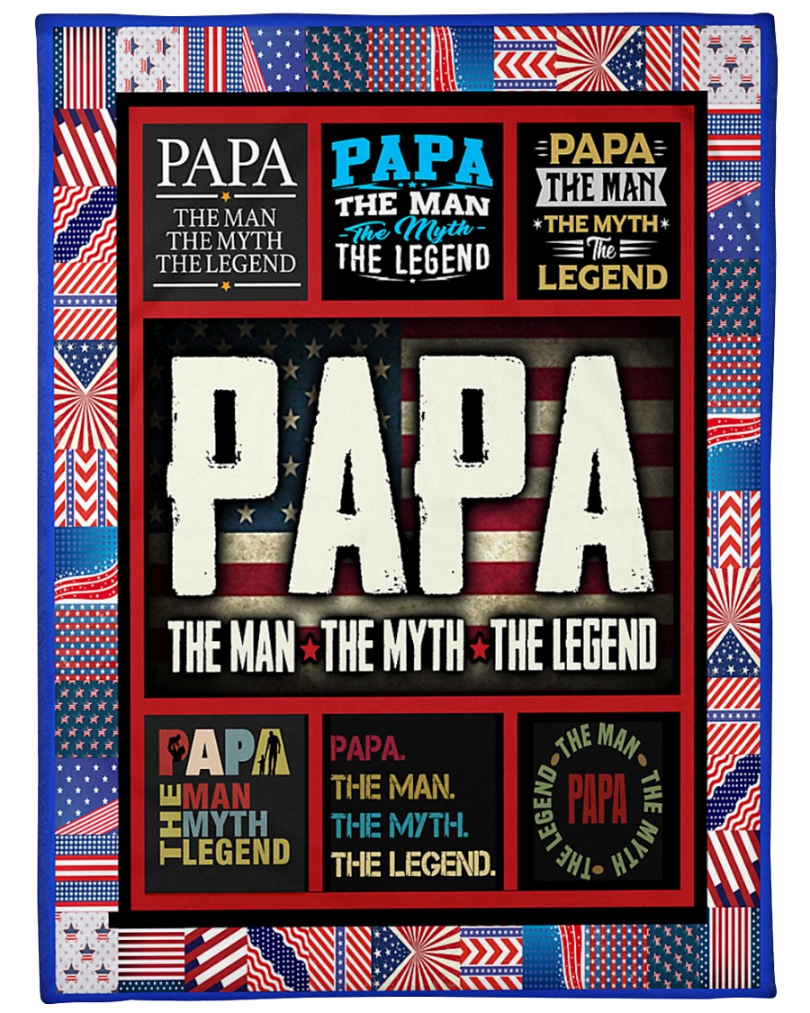 PAPA Large Fleece Blanket - 60" x 80"