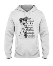 To Granddaughter and Grandson - I Am The Storm Hooded Sweatshirt tile