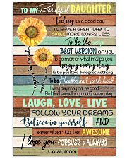 TO DAUGHTER - SUNFLOWER - ALWAYS 16x24 Poster front