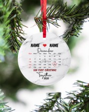 Grandma and Grandchild - Our First Christmas Circle ornament - single (porcelain) aos-circle-ornament-single-porcelain-lifestyles-07