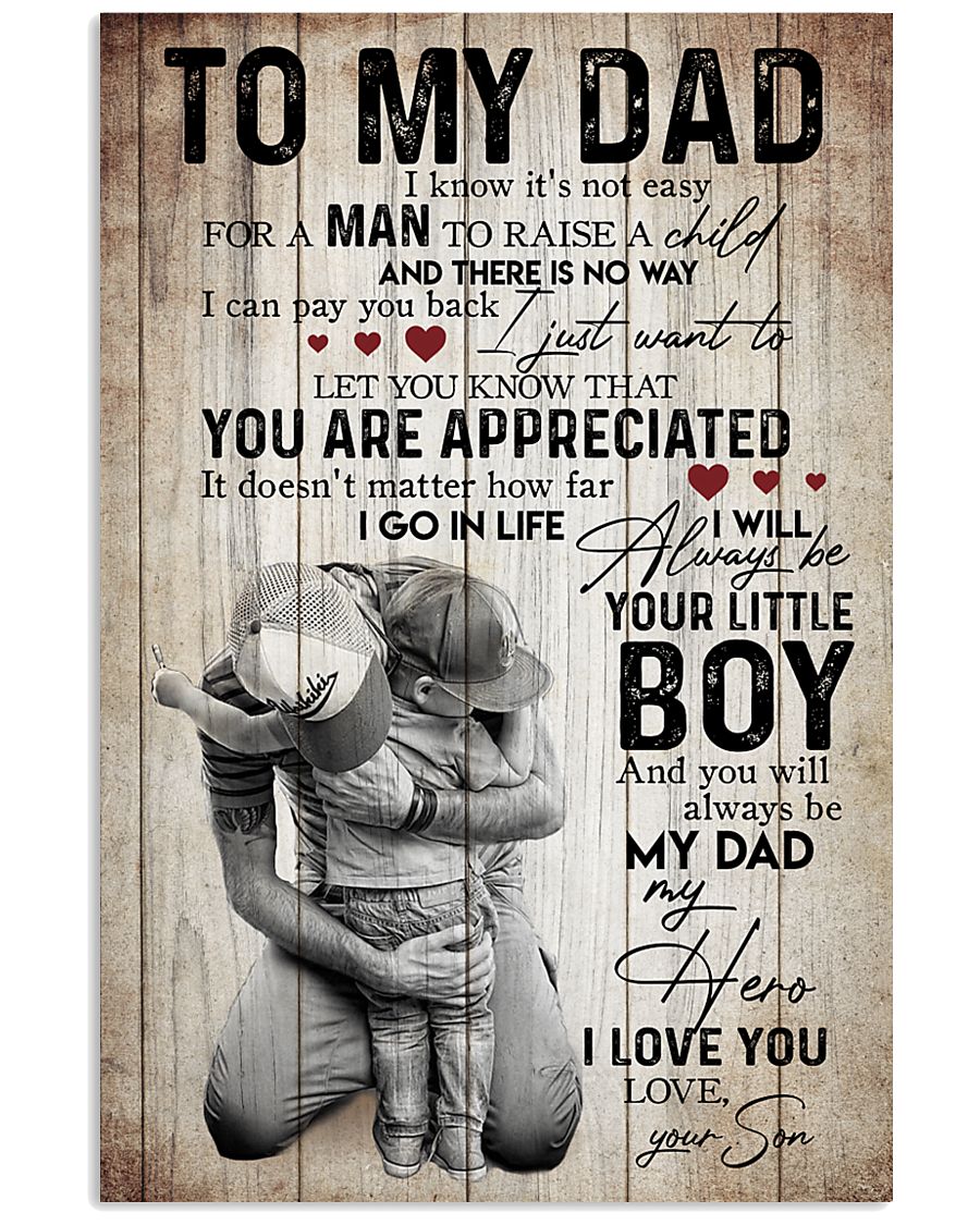 SON TO DAD 16x24 Poster