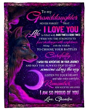 To Granddaughter - I Am So Proud Of You Fleece Blanket tile