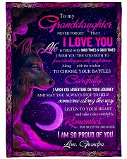 To Granddaughter - I Am So Proud Of You Large Fleece Blanket - 60" x 80" front