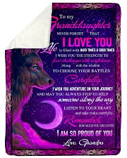 To Granddaughter - I Am So Proud Of You Sherpa Fleece Blanket tile