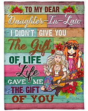 To My Daughter-in-law - Hippie - Gift of Life Large Fleece Blanket - 60" x 80" front