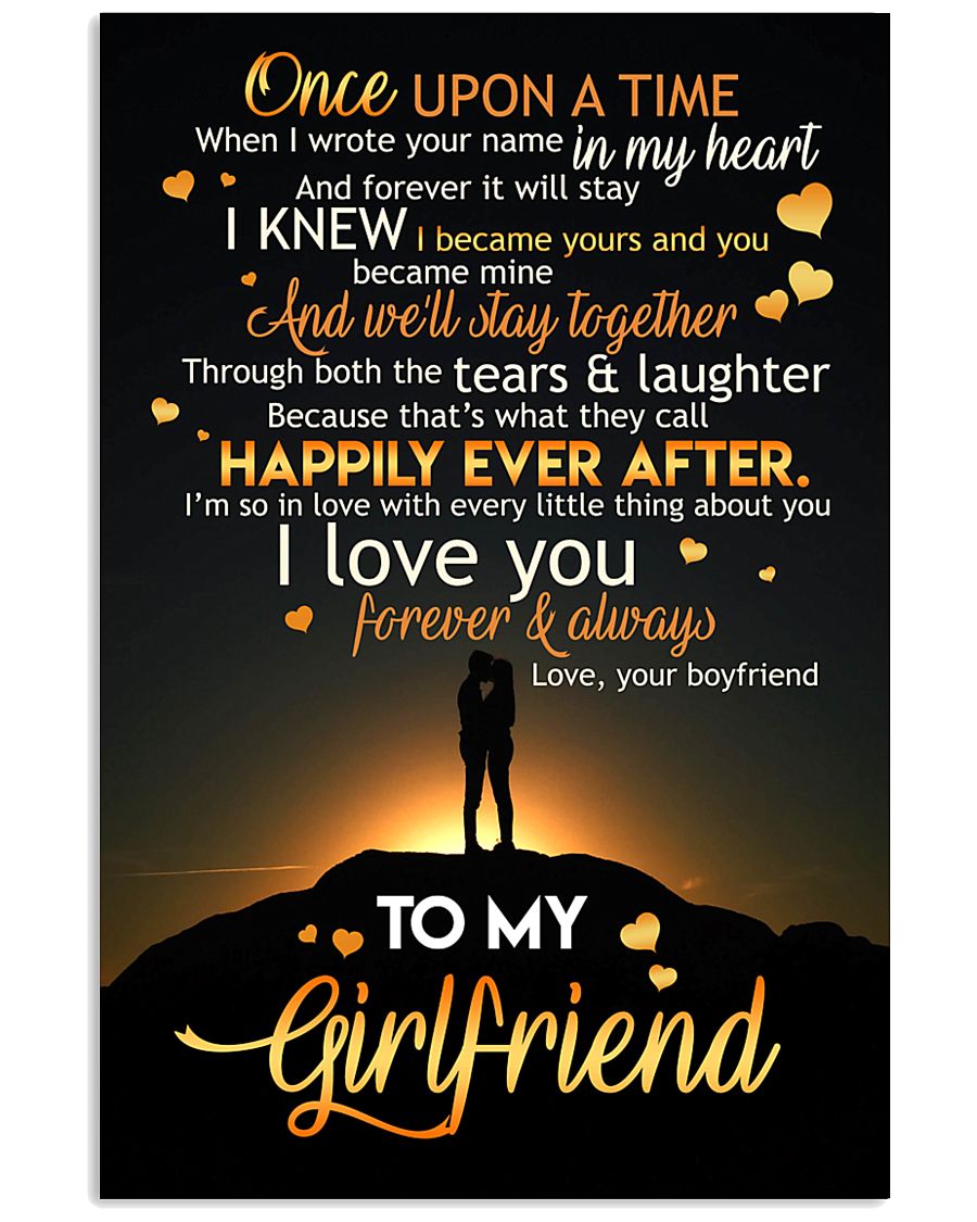 TO MY GIRLFRIEND 16x24 Poster