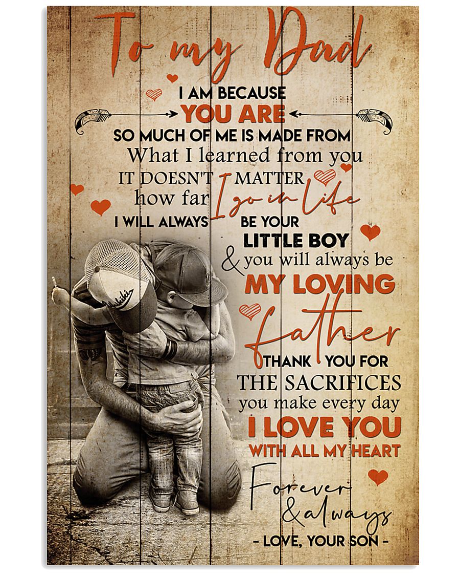SON TO DAD 16x24 Poster
