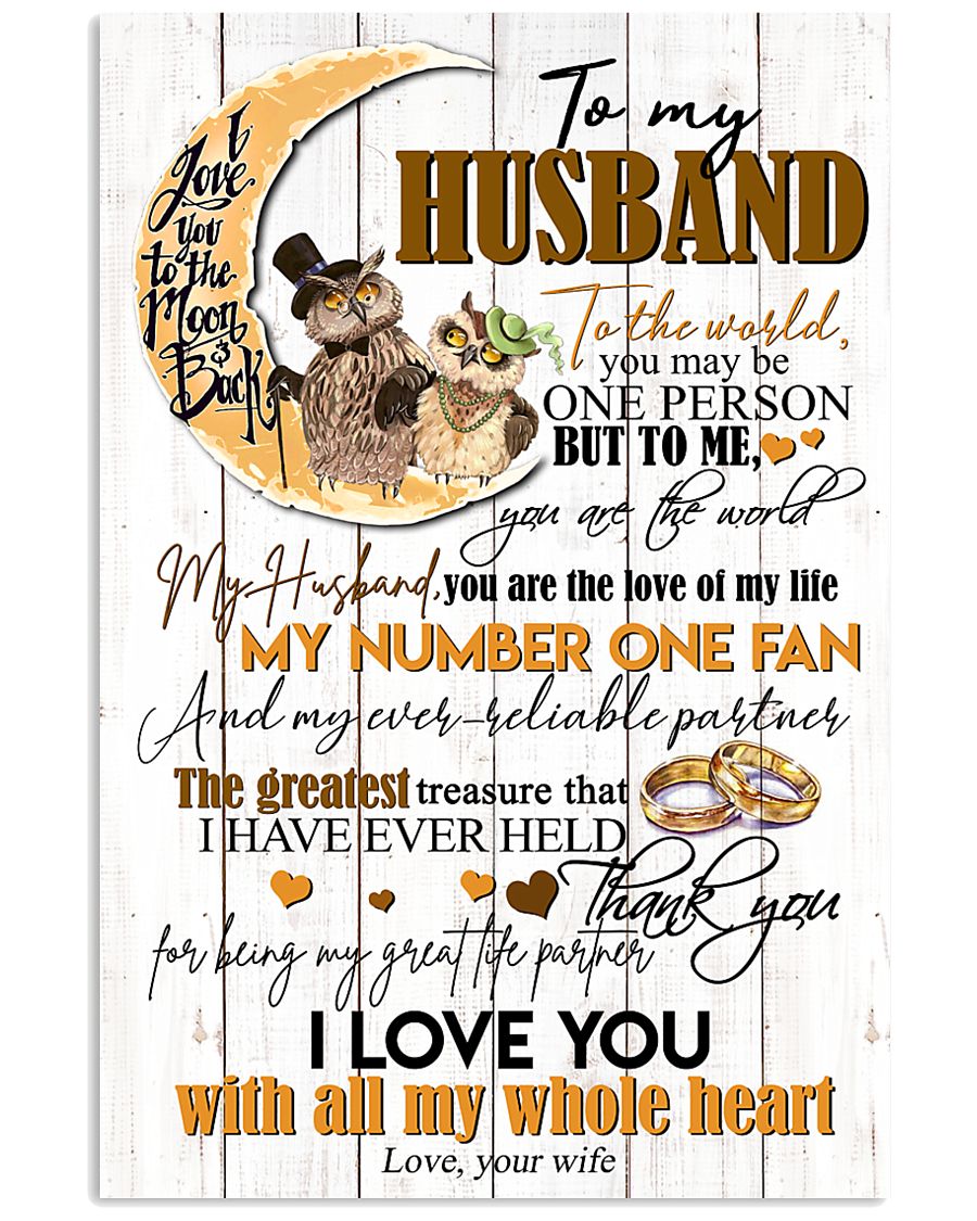 TO MY HUSBAND 16x24 Poster