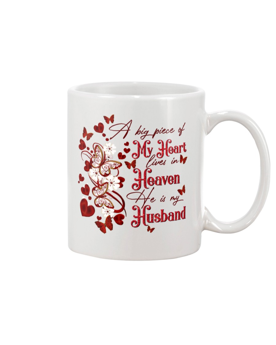 MY ANGEL HUSBAND - BUTTERFLY - A BIG PIECE Mug