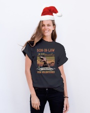 Son-in-law - Dinosaur - You Volunteered - T-Shirt Classic T-Shirt lifestyle-holiday-crewneck-front-1