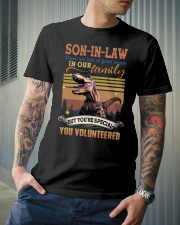 Son-in-law - Dinosaur - You Volunteered - T-Shirt Classic T-Shirt lifestyle-mens-crewneck-front-6