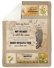 Angel - I Hide My Tears When I Say Your Name Sherpa Fleece Blanket tile
