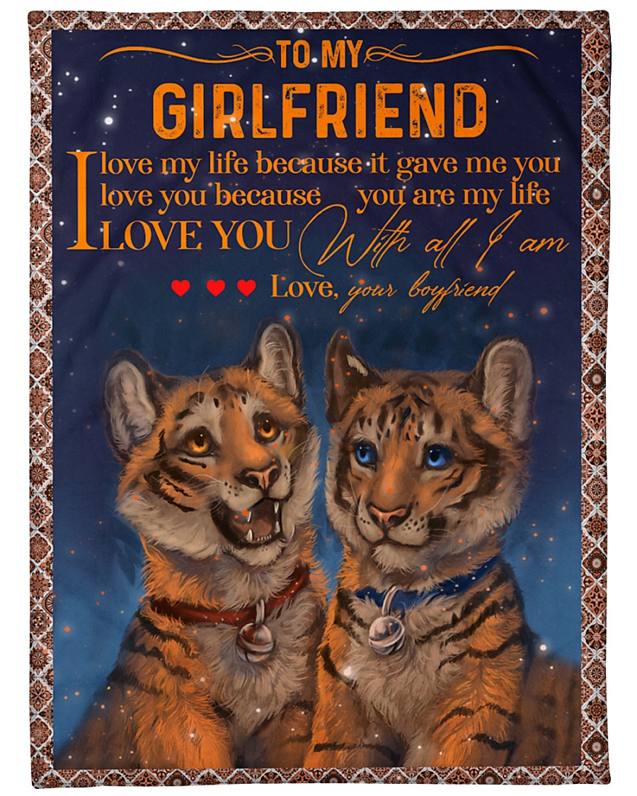 TO MY GIRLFRIEND Large Fleece Blanket - 60" x 80"