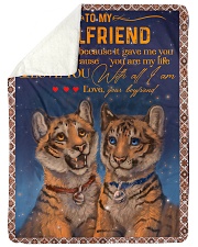 TO MY GIRLFRIEND Large Sherpa Fleece Blanket - 60" x 80" thumbnail