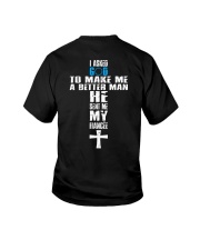 I Asked God To Make A Better Man - He Sent Me My Youth T-Shirt tile