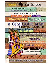 TO MY MOTHER-IN-LAW - HIPPIE - THANK YOU 16x24 Poster front