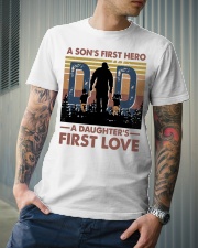 T-SHIRT - DAD AND CHILD - FIRST HERO FIRST LOVE Classic T-Shirt lifestyle-mens-crewneck-front-6
