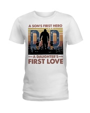 T-SHIRT - DAD AND CHILD - FIRST HERO FIRST LOVE Ladies T-Shirt tile