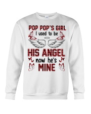 Pop Pop's girl- I Used To Be His Angel Now He's Mine Crewneck Sweatshirt tile